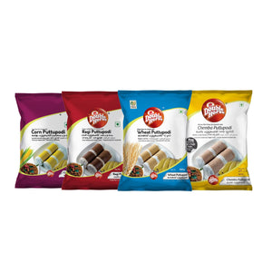 Puttu Podi Combo(Corn, Ragi,Wheat and Chemba 500g Packs)