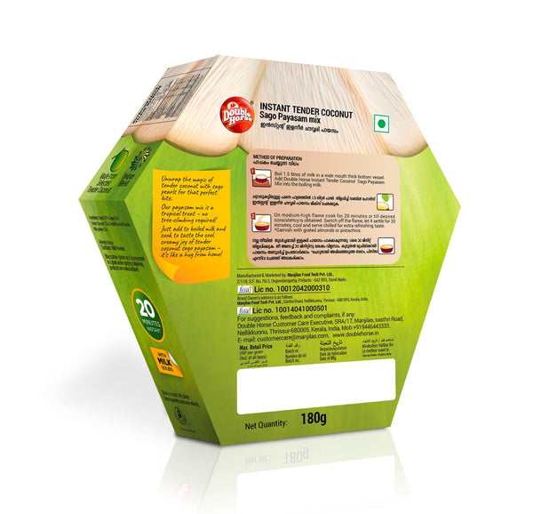 Instant Tender Coconut Sago Kheer Mix – 180g | Elaneer Payasam