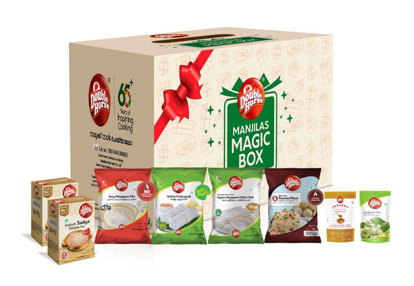 Onam Special Magic Box – Combo of Rice flours, Pickle, Payasam, Jaggery & Roasted Rava
