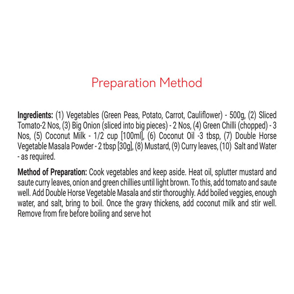 Vegetable Masala 100G