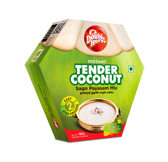 Double Horse Instant Tender Coconut Sago Payasam Mix 180g | Kheer Mix | Onam Payasam | Elaneer Payasam | Sabudana Kheer | nariyal kheer | Karikk Payasam